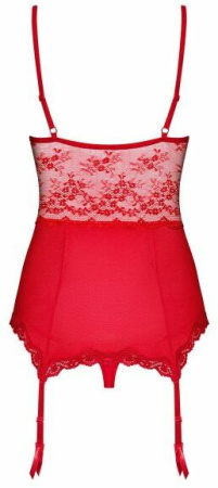 Корсет с подвязками для чулок Obsessive Lovica corset XXL || 