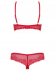 Комплект Obsessive ALABASTRA 2-PCS SET RED S/M || 