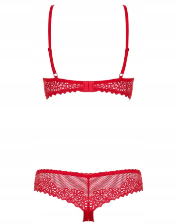 Комплект Obsessive ALABASTRA 2-PCS SET RED S/M || 