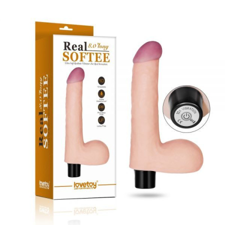 Вибромассажер 8" Real Softee, Flash || 