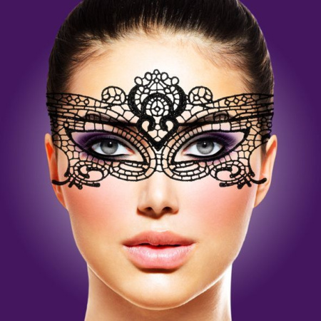 Ажурная маска на лицо RIANNE S - Masque III с лентами-завязками || 