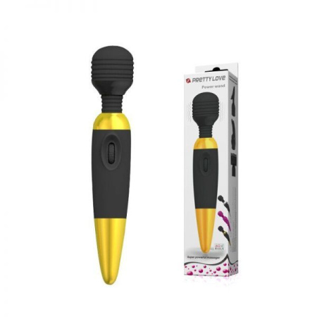 Вибромассажер Power Wand, Black&Gold || 