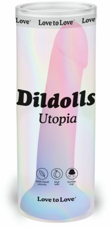 Фаллоимитатор с цветным градиентом Love To Love DILDOLLS - UTOPIA ультрамягкий || 