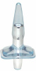 Плаг с вибрацией MENZSTUFF PURRFECT PLUG, CLEAR BLUE