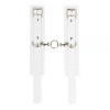 Наручники Leather Standart Hand Cuffs, White || 