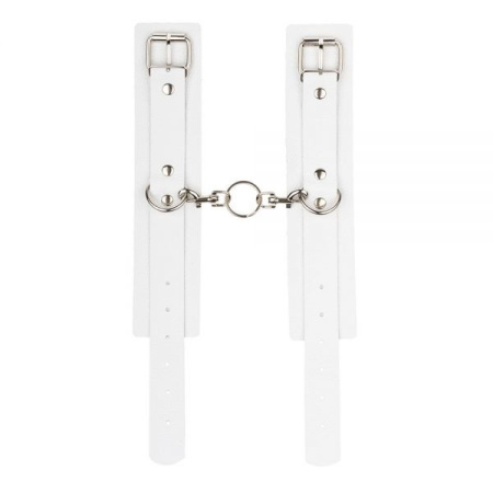 Наручники Leather Standart Hand Cuffs, White || 