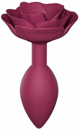 Силиконовая анальная пробка Love To Love OPEN ROSES M SIZE - PLUM STAR