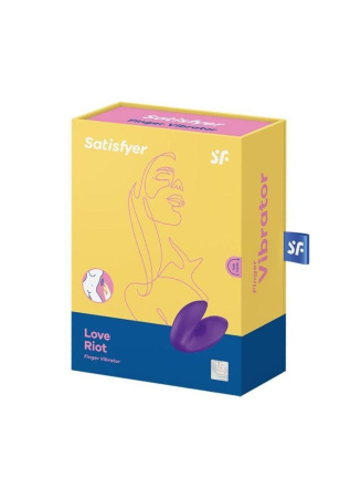 Вибратор на палец Satisfyer Love Riot Purple, 12 вариантов использования || Вібратор на палець Satisfyer Love Riot Purple, 12 варіантів використання
