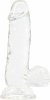 Фаллоимитатор ADDICTION - Crystal Clear Dildo with Balls - 6"
