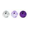 Набор анальных пробок с кристаллом Rianne S: Booty Plug Set Purple, диаметр 2,7см, 3,5см, 4,1см || 