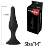 Анальная пробка на присоске MAI Attraction Toys №33 Black, длина 11,5cм, диаметр 3см || 