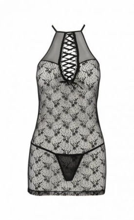Полупрозрачная сорочка AZALIA CHEMISE black S/M Passion || 