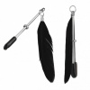 Зажимы на соски Перышки Lucky Bay Nipple Play, Black || 