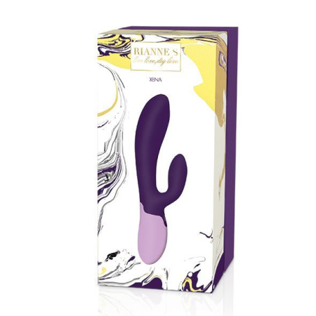 Вибратор-кролик Rianne S: Xena Purple/Lilac, 10 режимов работы, медицинский силикон || 