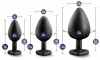 Набор анальных пробок LUXE BLING PLUGS TRAINING KIT BLACK || 