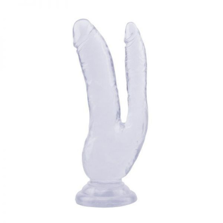 Фаллоимитатор двойной 8.0 Inch Dildo, Clear