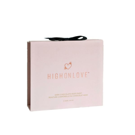 Премиум краска для тела HighOnLove Chocolate Body Paint (100 мл) с какао, кофеином, маслом каннабиса || 