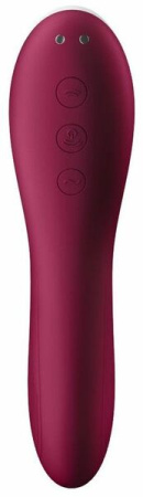 Вакуумный стимулятор с вибрацией Satisfyer Dual Crush Wine Red || 