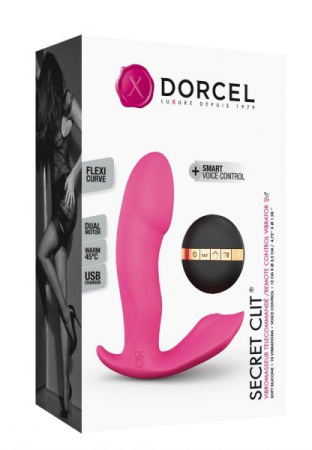 Вибратор Dorcel Secret Clit с подогревом и пультом ДУ, можно под одежду, голосовое управление || 