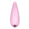 Мощный вакуумный клиторальный стимулятор Satisfyer Curvy 3+ с управлением через интернет || 