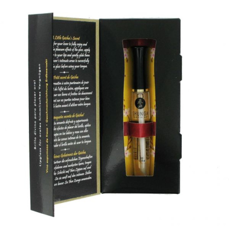 Стимулирующий блеск для губ Shunga LIPGLOSS - Sparkling Strawberry Wine (10 мл), эффект покалывания || 