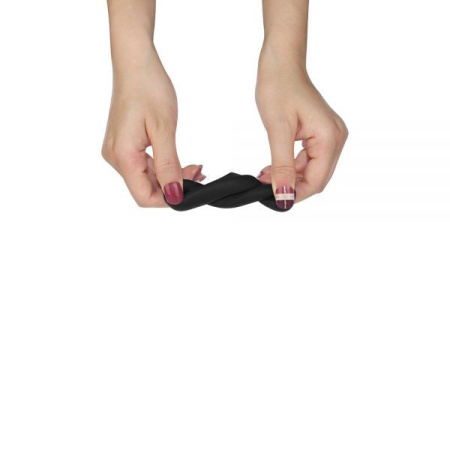 Двойное эрекционное кольцо Silicone Cockring, Black || 