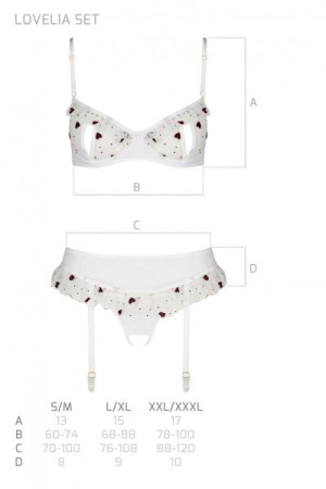 LOVELIA SET white S/M - Passion || 