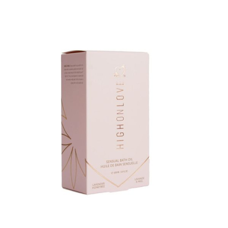 Премиальное масло для ванн HighOnLove Bath Oil - Lavender Honeybee (100 мл) с маслом семян конопли || 