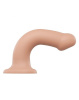 Насадка для страпона Strap-On-Me Dual Density Dildo Flesh L, диаметр 3,7см, двухслойная, гибкая || 