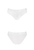 Трусики с широкой резинкой и кружевом Passion PS001 PANTIES white, size L || 