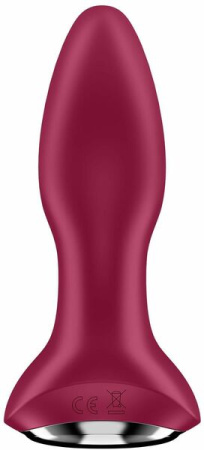 Анальная смарт вибропробка с жемчужным массажем Satisfyer Rotator Plug 2+ Violet || 