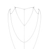 Цепочка для спины Bijoux Indiscrets Magnifique Back and Cleavage Chain - Silver, украшение для тела || 