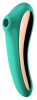 Вакуумный стимулятор с вибрацией Satisfyer Dual Kiss Green