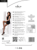 Колготки в сеточку без выделенных трусиков Passion TI020 nero 3/4 (fishnet) типа Кабаретка || 
