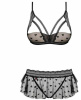 Комплект Obsessive Heartia set 3-pcs black S/M || 