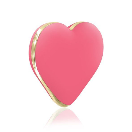 Вибратор-сердечко Rianne S: Heart Vibe Coral, 10 режимов работы, медицинский силикон || 