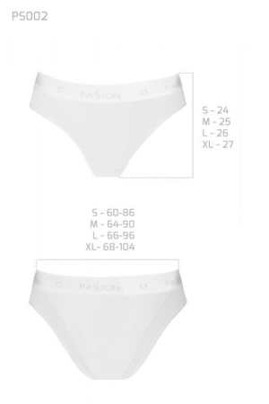 Трусики с прозрачной вставкой Passion PS002 PANTIES white, size L || 