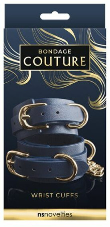 Оковы BONDAGE COUTURE WRIST CUFF BLUE || 