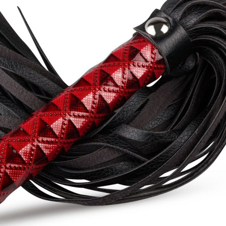 Плеть-флогер Whipped - Beat It Flogger - Red, экокожа || 