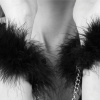 Пушистые наручники Bijoux Indiscrets Za za zu - feahter handcuffs, перьевые, подарочная упаковка || 