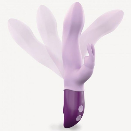 Вибратор-кролик Love To Love Hello Rabbit Violet с гибким стволом и стимуляцией точки G, 2 мотора || 