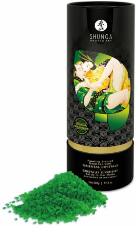 Соль для ванны Shunga Oriental Crystals Bath Salts ORGANIC - Lotus Flower (500 г) соль Мертвого моря || 