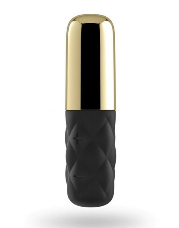 Мощный мини-вибратор Satisfyer Mini Lovely Honey Gold со съемным колпачком, 15 режимов работы