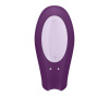 Смарт-вибратор для пар Satisfyer Double Joy Violet с широким клиторальным стимулятором || 