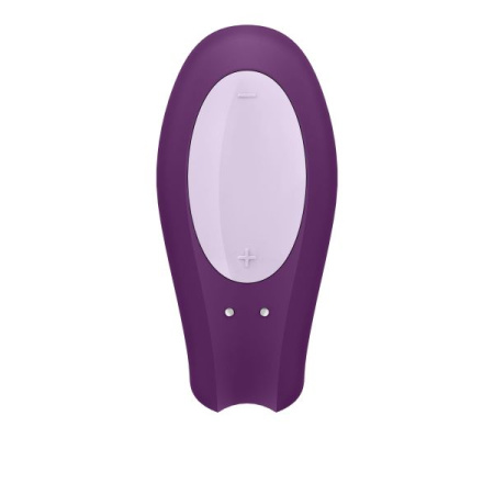 Смарт-вибратор для пар Satisfyer Double Joy Violet с широким клиторальным стимулятором || 