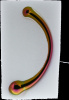 DT21836 Изогнутый стеклянный фаллоимитатор Dream Toys GLAMOUR GLASS CURVED BIG WAND || 
