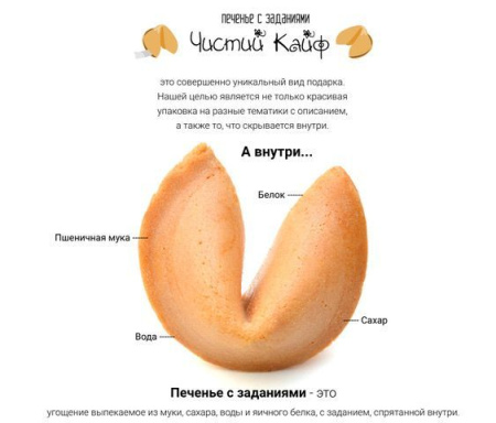 Печиво з завданнями 18+ "Чистий Кайф" (7 шт) || 