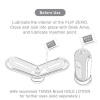 Мастурбатор Tenga Flip Zero Electronic Vibration White, изменяемая интенсивность, раскладной || 