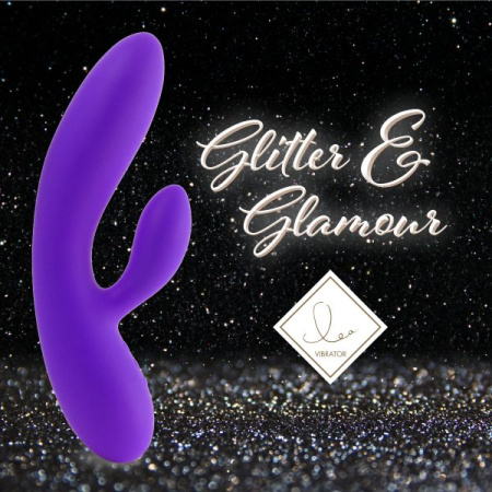 Гибкий вибратор кролик с двумя моторами FeelzToys Lea Rabbit Vibrator Medium Purple || 