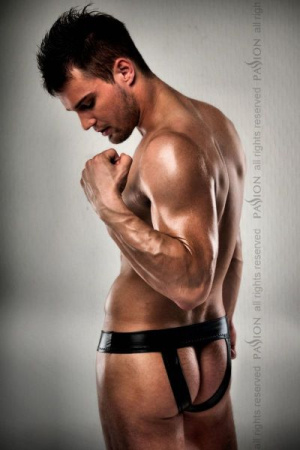 Мужские трусики под латекс Passion 008 THONG black XXL/XXXL || 